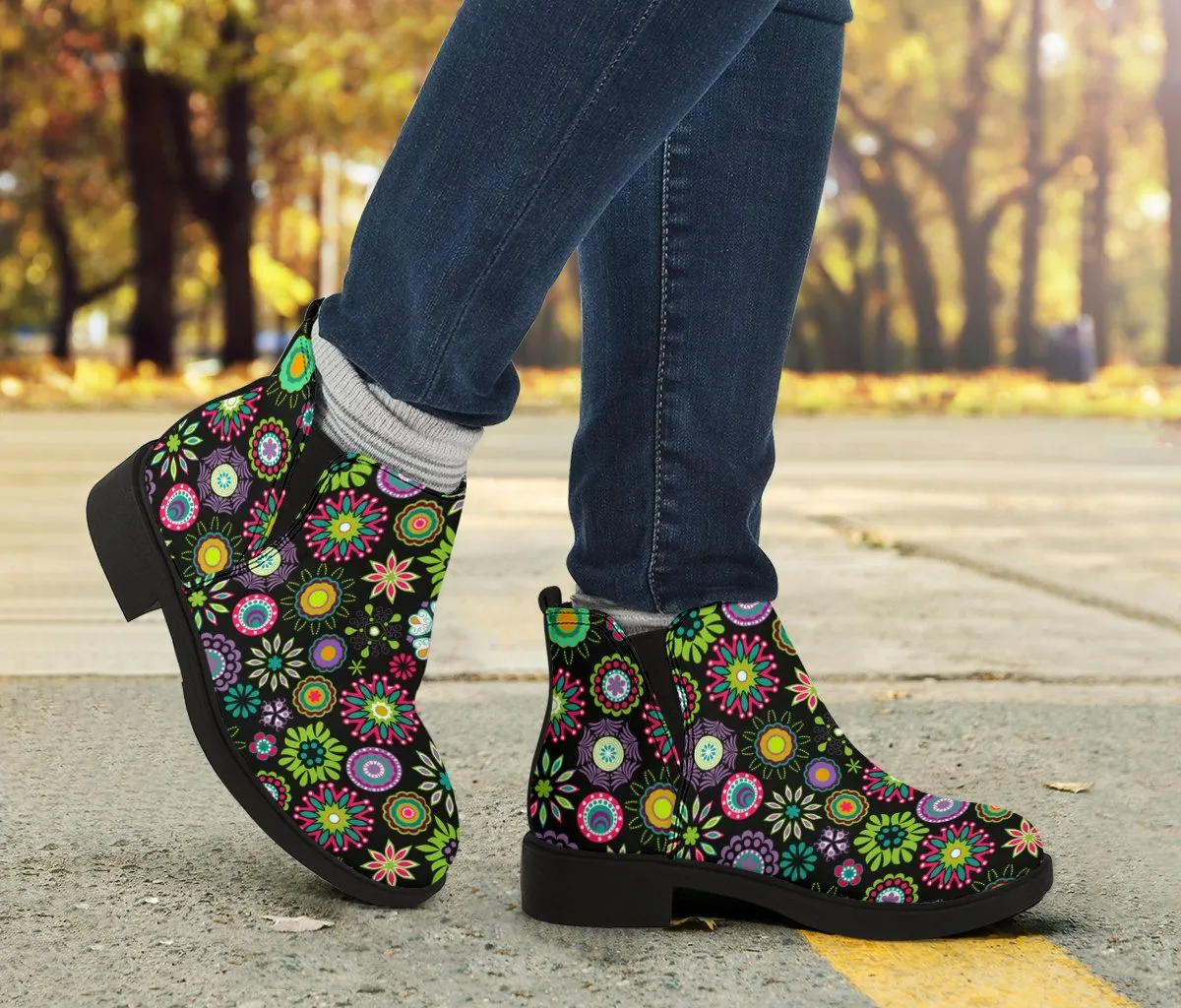 Happy Flowers Fashion Boots