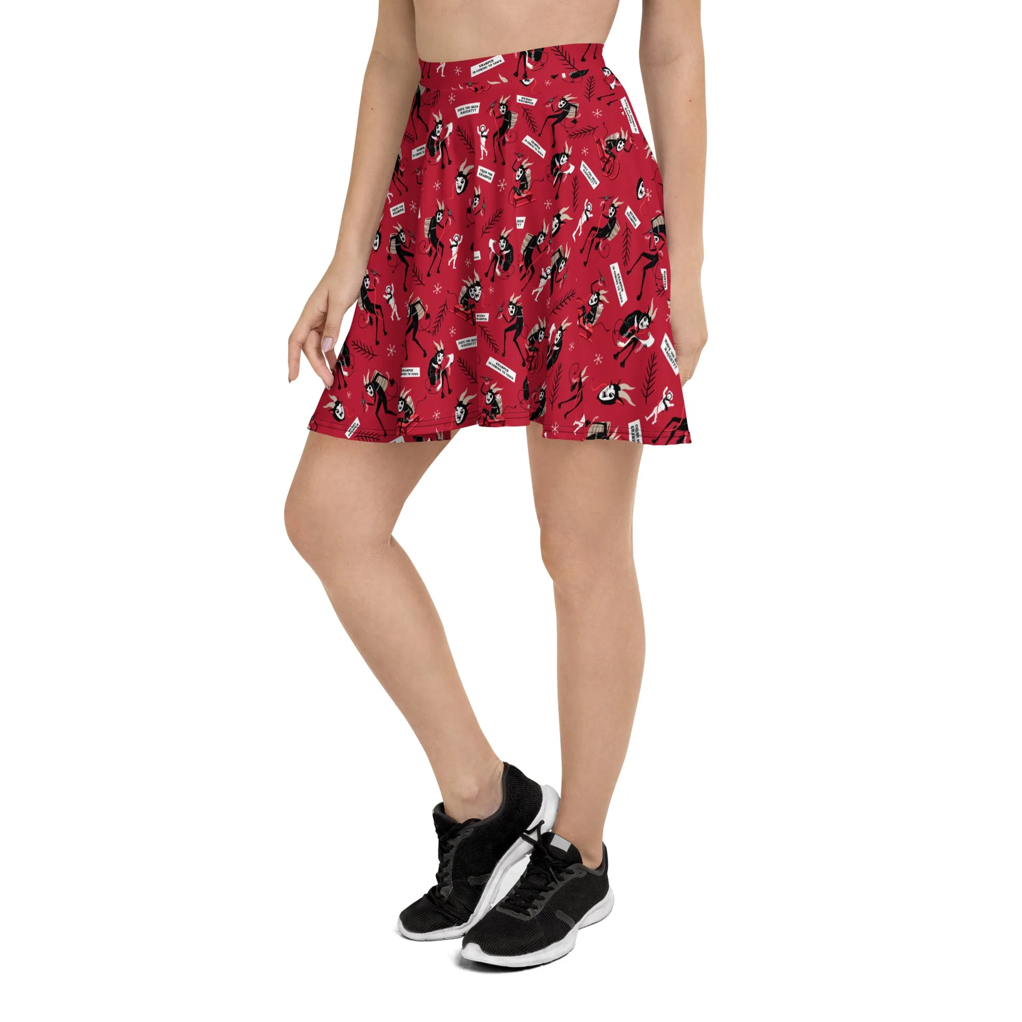Krampus Folklore Skater Skirt
